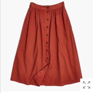 Madewell button down skirt